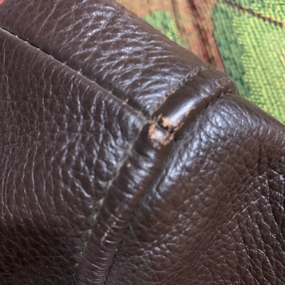 Men’s Chocolate Leather Coat - Picture 2 of 4